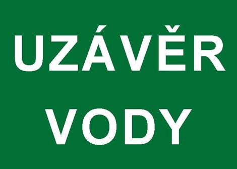 Samolepka 7833F 21x9cm Uzávěr vody
