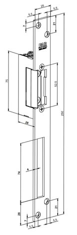 BEFO211211 Elektrický otvírač 12V/230mA, stavitel. střelka, mikrospínač 2