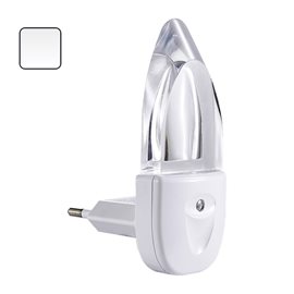 MINI LIGHT noční svítidlo do zásuvky se soumrakovým senzorem LED 0,3W IP20, bílé