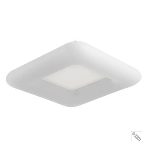 TRIVAN přisazené svítidlo LED 43W 3500lm 2700-6500K 55cm hranaté IP20, matně bílé + ovladač 1