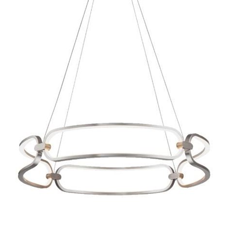TRIVIUM závěsné svítidlo LED 50W 4700lm 3000K 60cm IP20, saténový nikl/chrom 1