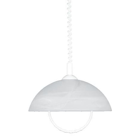 ALBERT závěsné svítidlo 1x E27 60W bez zdroje 35cm IP20, bílé