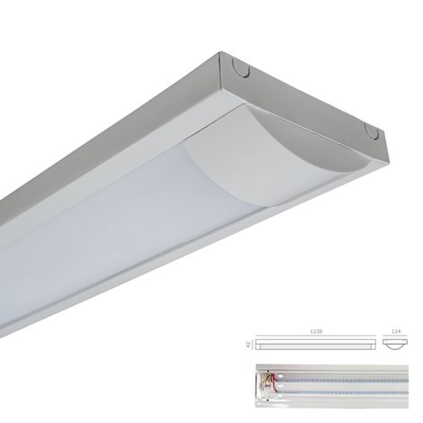 XELO přisazené svítdlo LED 44W 2800lm 4000K 124cm IP20, bílé 3