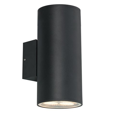 RETO XL venkovní nástěnné svítidlo 2x E27 60W bez zdroje 31cm kulaté IP54, matně černé