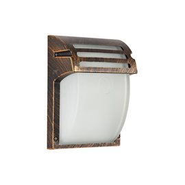 AMALFI MINI venkovní nástěnné svítidlo 1x E27 60W bez zdroje 20,5cm IP44, mosaz patina