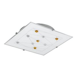 GPS stropní svítidlo 2x E14 40W bez zdroje 34cm hranaté IP20, bílé