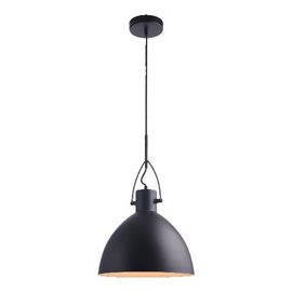 ANDROS závěsné svítidlo 1x E27 40W bez zdroje 30cm IP20, matně černé