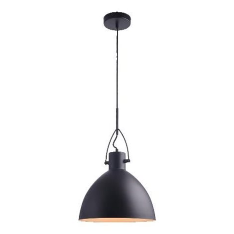 ANDROS závěsné svítidlo 1x E27 40W bez zdroje 30cm IP20, matně černé