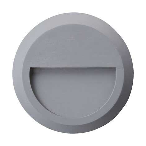 RADIX venkovní nástěnné vestavné svítidlo LED 1,5W 100lm 4000K 15cm IP65, šedé 1