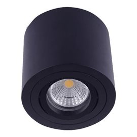 ALMAN stropní bodové svítidlo 1x GU10 50W bez zdroje 8cm kulaté IP20, černé 