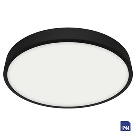 LENYS III přisazené koupelnové svítidlo LED 30W 3420lm 4000K kulaté 28cm IP44, matně černé 