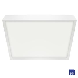 LENYS koupelnové přisazené svítidlo LED 30W 2750lm 4000K 28cm hranaté IP44, bílé