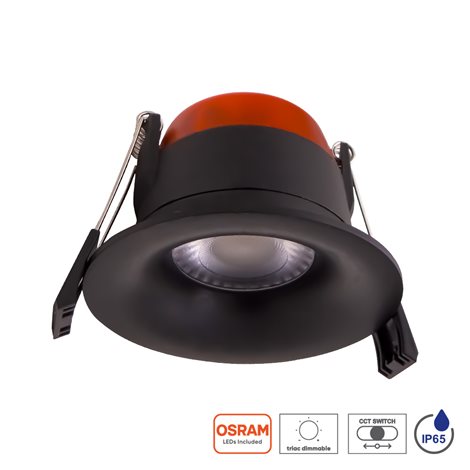 AXT podhledové svítidlo LED 8W 880lm 2700-6500K 8,5cm kulaté IP65, černé 1