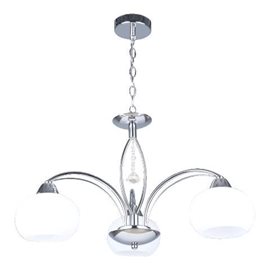 ARAGONA závěsné svítidlo 3x E27 60W bez zdroje 55cm IP20, chrom/bílá