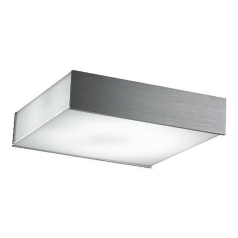 CUBEO stropní přisazené svítidlo 4x E27 60W bez zdroje 40cm IP20, broušený hliník