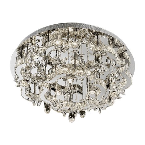 ARAMEA stropní svítidlo LED 33W 2700lm 3000K + 11x GU10 50W bez zdroje 80cm IP20, nerez
