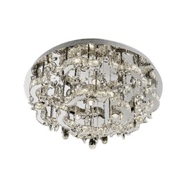 ARAMEA stropní svítidlo LED 24W 1920lm 3000K + 7x GU10 50W bez zdroje 60cm IP20, nerez