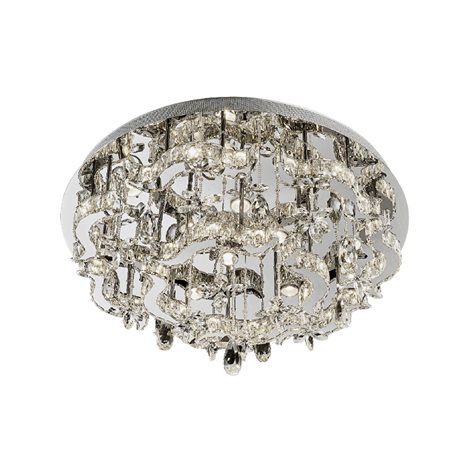 ARAMEA stropní svítidlo LED 24W 1920lm 3000K + 7x GU10 50W bez zdroje 60cm IP20, nerez