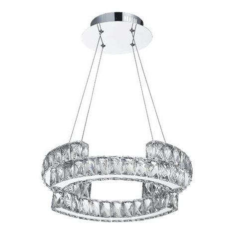 SANTANA závěsné svítidlo LED 24W 1900lm 4000K 40cm IP20, chromové