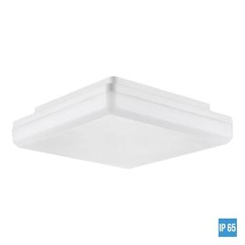 TVER venkovní stropní panel LED 30W 2400lm 4000K 28cm hranatý IP65, bílý