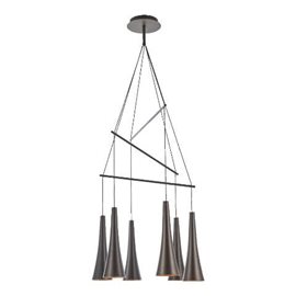 MADERA závěsné svítidlo LED 30W 1300lm 3000K 53cm IP20, kávově hnědé