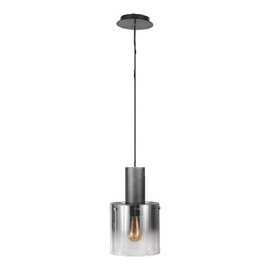 MOXIE závěsné svítidlo 1x E27 60W bez zdroje 20cm IP20, kouřové / černé
