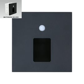 STEP LIGHT VIX S schodišťové svítidlo se senzorem LED 1W 50lm 4000K 8,7cm IP20, černé