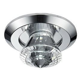 DOWNLIGHT podhledové svítidlo LED 1W 80lm 5300K 13,2cm kulaté IP20, chromové