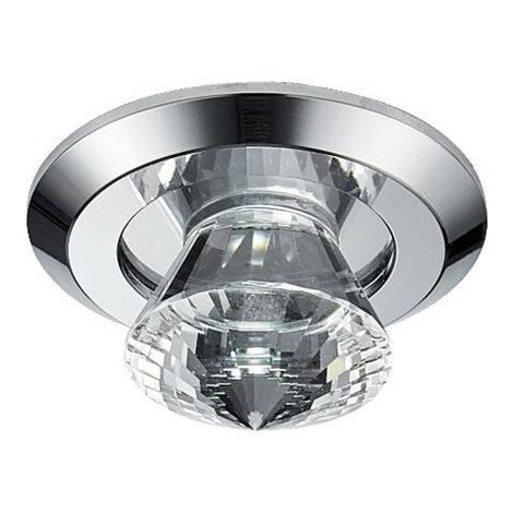 DOWNLIGHT podhledové svítidlo LED 1W 80lm 5300K 13,2cm kulaté IP20, chromové