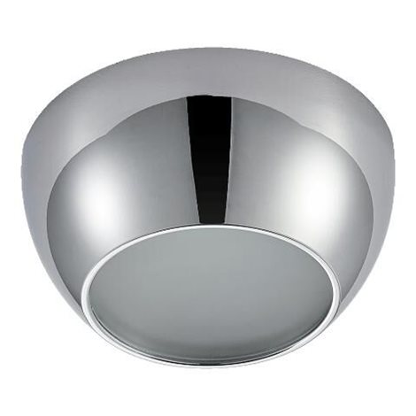 DOWNLIGHT podhledové svítidlo 1x GU10 50W bez zdroje 9cm kulaté IP44, chrom/sklo