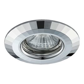 DOWNLIGHT podhledové svítidlo 1x GU10 50W bez zdroje 9,6cm kulaté IP20, chromové