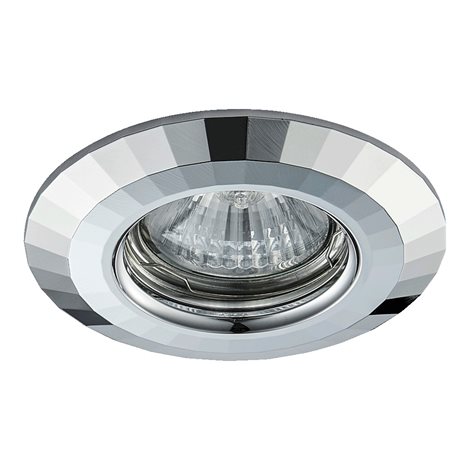 DOWNLIGHT podhledové svítidlo 1x GU10 50W bez zdroje 9,6cm kulaté IP20, chromové