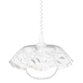 LYRA závěsné stahovací svítidlo 1x E27 60W bez zdroje 40cm kulaté IP20, bílé