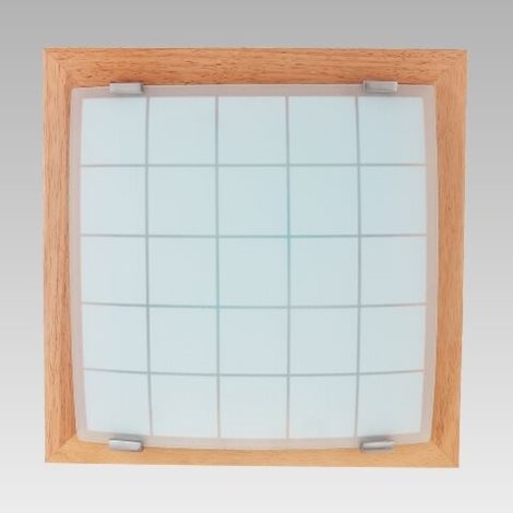GEOMETRICA přisazené svítidlo 2x E27 60W bez zdroje 35cm IP20, světlé dřevo