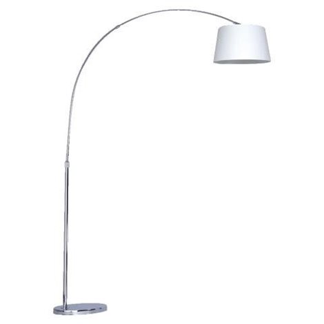MEDIAN stojací lampa 1x E27 40W bez zdroje 160cm IP20, bílá / chrom