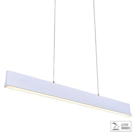 OBLO závěsné svítidlo LED 30W 1800lm 4000K krokově stmívatelné 92cm IP20, matně bílé 1