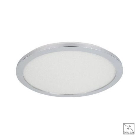 MADRAS koupelnové přisazené svítidlo LED 15,5W 1350lm 4000K 30cm kulaté IP44, chromové 1