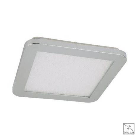 MADRAS koupelnové přisazené svítidlo LED 15,5W 1350lm 4000K 30cm hranaté IP44, chromové 1