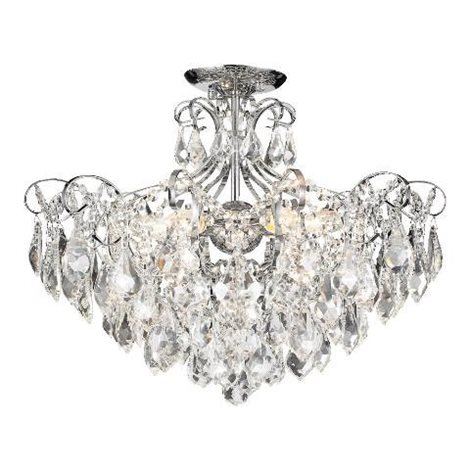GRANADA stropní svítidlo 6x E14 40W bez zdroje 53cm IP20, chromové