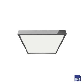 LENYS koupelnové přisazené svítidlo LED 6W 510lm 4000K 9cm hranaté IP44, chromové