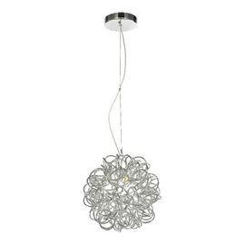 WIRED závěsné svítidlo 1x G9 33W bez zdroje 25cm IP20, hliník/chrom
