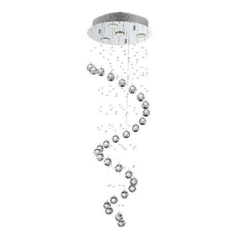 COIL závěsné svítidlo 4x GU10 50W bez zdroje 35cm IP20, chromové