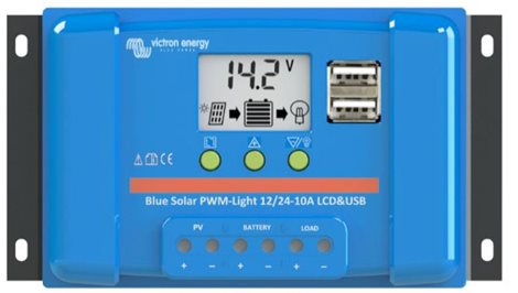 SCC010020050 PWM solární regulátor Victron Energy BlueSolar-LCD&ampUSB 20A 1