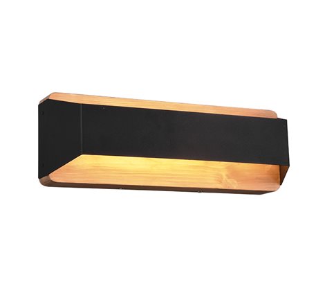 224819132 LED nástěnné svítidlo Arino 1x13,5W 1500lm 3000K - 3 fázové stmívání, dřevo, černá 2