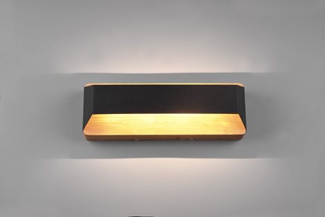 224819132 LED nástěnné svítidlo Arino 1x13,5W 1500lm 3000K - 3 fázové stmívání, dřevo, černá 4