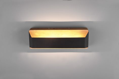 224819132 LED nástěnné svítidlo Arino 1x13,5W 1500lm 3000K - 3 fázové stmívání, dřevo, černá 5
