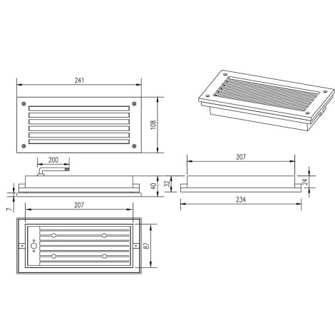 251160142 LED venkovní nástěnné svítidlo Hardey 1x9W 900lm 3000K IP44 - antracit 4