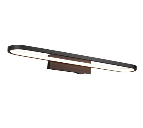 283779132 LED nástěnné svítidlo Gianni 1x22W 2700lm 3000K IP44 - vypínač na těle, černá 2