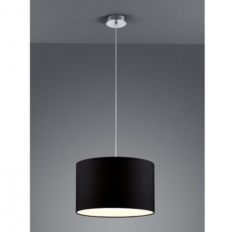 303300102 Trio Hotel, závěsné svítidlo z černého textilu, 1x60W E27, prům. 40cm 2