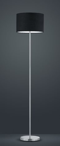 401100102 Trio Hotel, stojací lampa z černého textilu, 1x60W E27, výška 160cm 2
